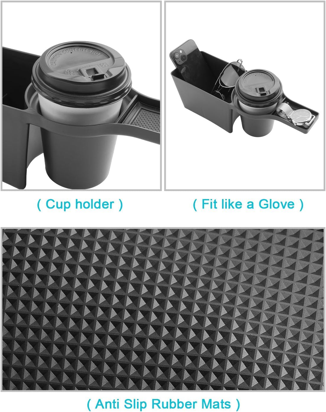 CDEFG Kompatibel mit VW UP GTI/Seat MII/Citigo 2013-2023 Mittelkonsole Organizer Aufbewahrungsbox Au