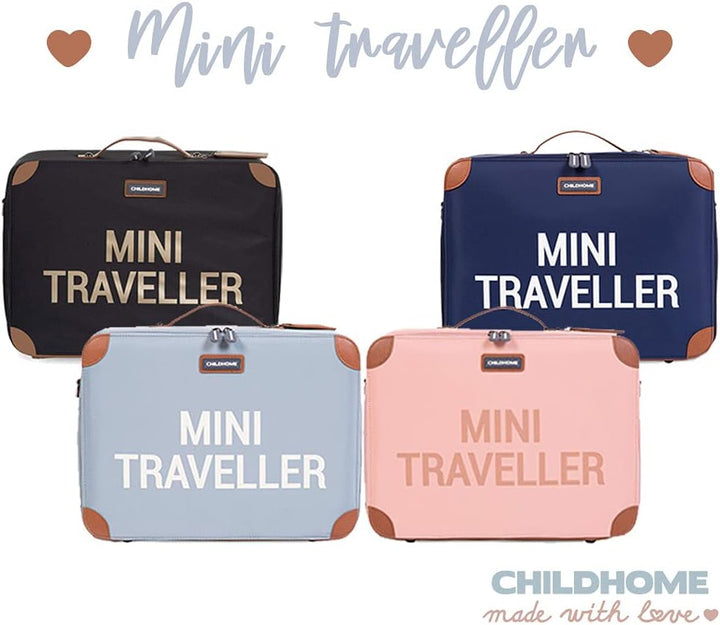 Childhome, Koffer für Kinder, Wochenende, Kabinenformat, kompakt, robust, Henkel für Transport, Name