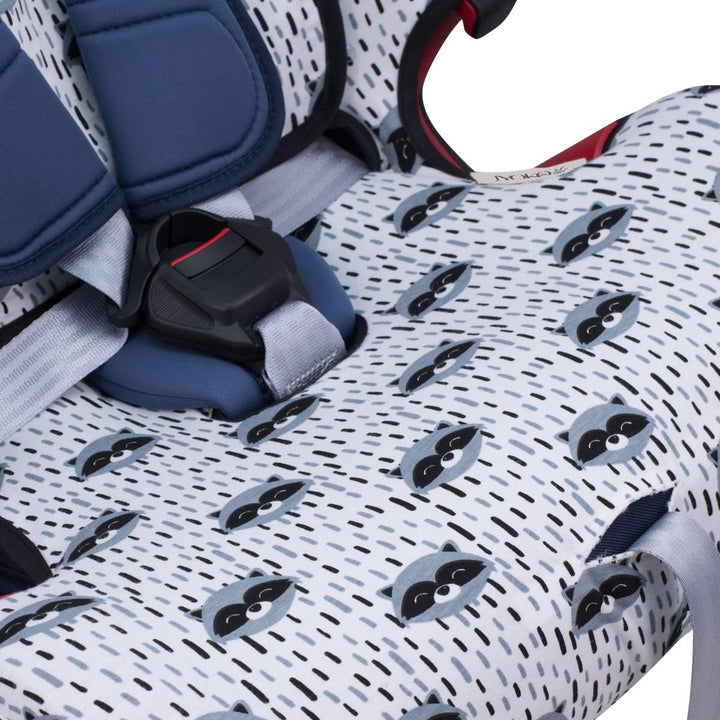 JYOKO Kids Bezug für Autositz kompatibel mit Romer Advansafix, Evolva IV M, aus Baumwolle (Raccoon,