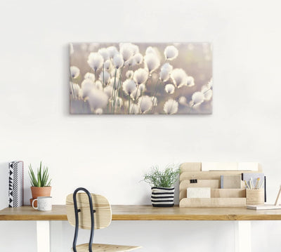 ARTland Leinwandbilder Wandbild Bild auf Leinwand 100 x 50 cm Wanddeko Natur Zauber Idyll Frühling M