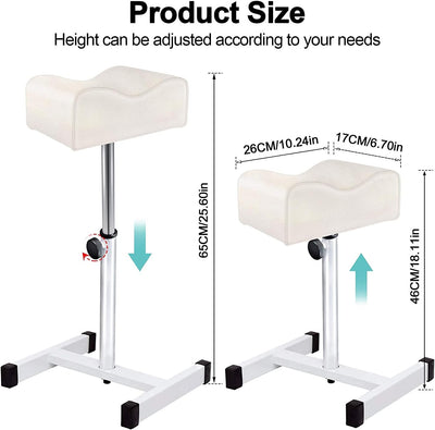 Kalolary Pediküre Hocker, Höhenverstellbar Pediküre Stuhl Fusspflege Fusshocker Maniküre Fussstütze