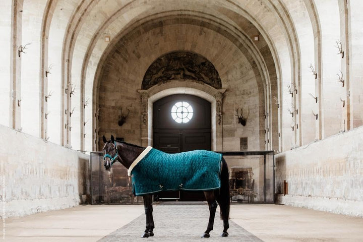 Kentucky Horsewear Show Rug Velvet Turnierdecke, Grösse:155, Farbe:Emerald 155 smaragd, 155 smaragd