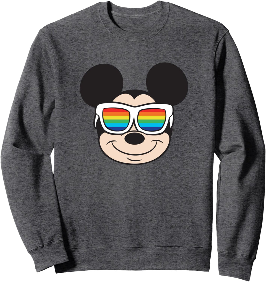 Disney Mickey Mouse Rainbow Sunglasses Sweatshirt