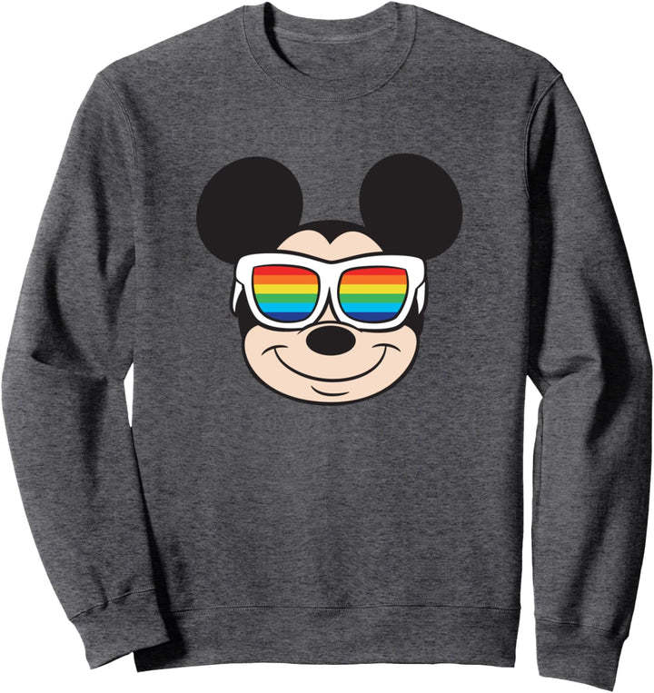 Disney Mickey Mouse Rainbow Sunglasses Sweatshirt