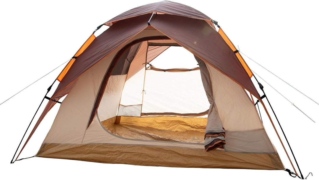 Automatik- Campingzelt Pop-Up Zelt 3-4 Personen 2 in 1 Campingzelt und Pavillon/Sonnenschutz – doppe