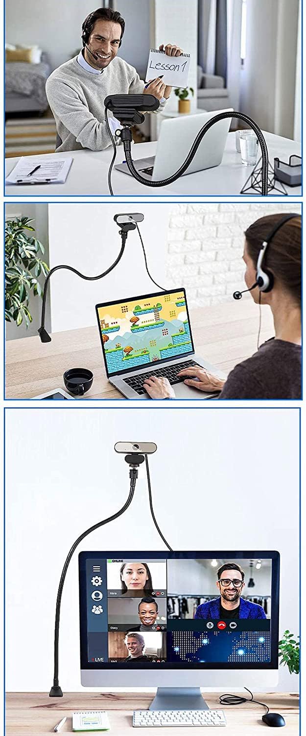 Etucro Webcam Stand 27" Verstellbare Schwanenhals Desktop Kamera Mount Hoder for Logitech Webcam C92