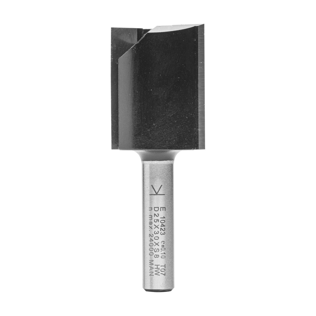 ENT 10423 Nutfräser HW, Schaft (S) 8 mm, Durchmesser (D) 25 mm, NL 30 mm, SL 32 mm, GL 62 mm