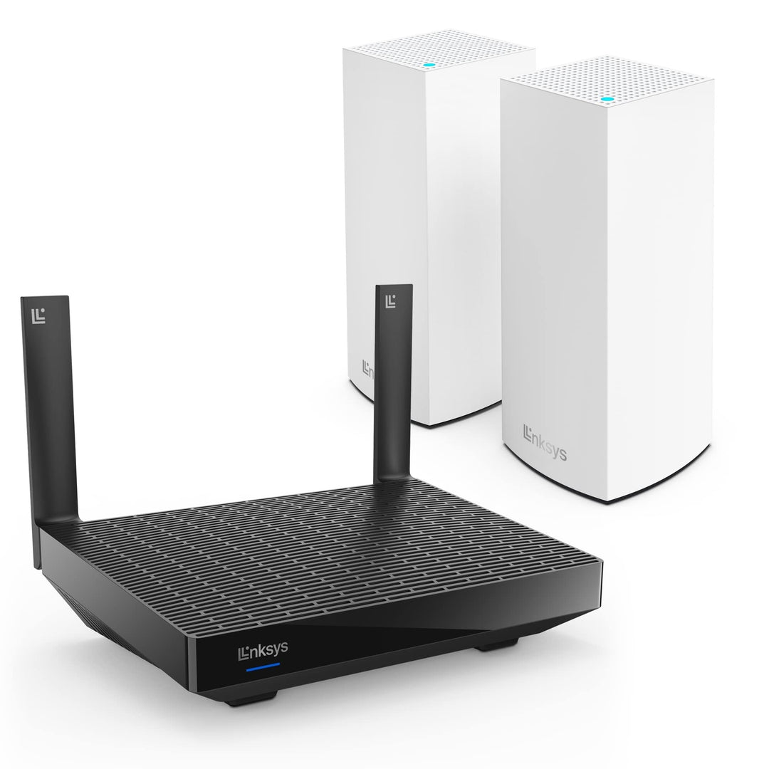 Linksys Blue Label Mesh-WiFi 6-System – 1 x AX5400-Router + 2 x AX5400 Nodes – Dual-Band Mesh Wirele