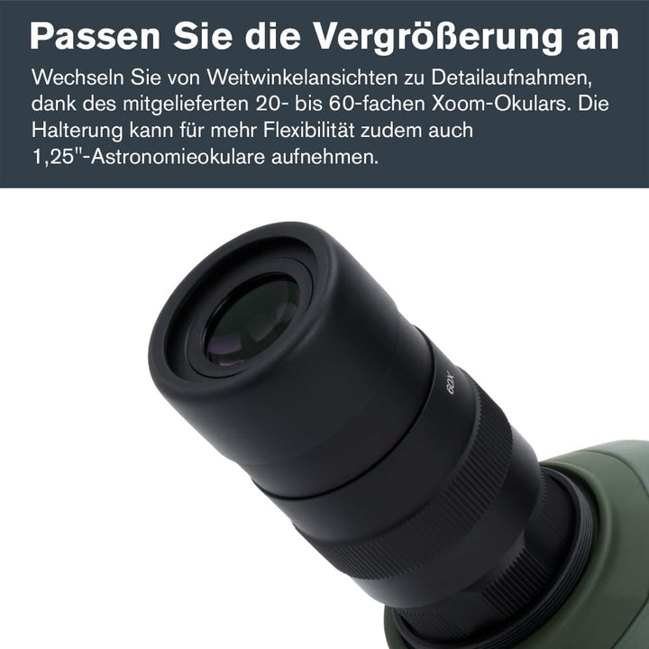 Celestron 52305 Regal M2 80ED Spektiv, Grün, Regal M2 80ED Spektiv