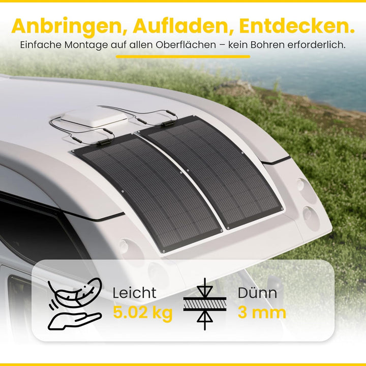 Offgridtec PCB-ETFE 200W 30,8V semiflexibles Solarpanel V2 180 Watt, 180 Watt
