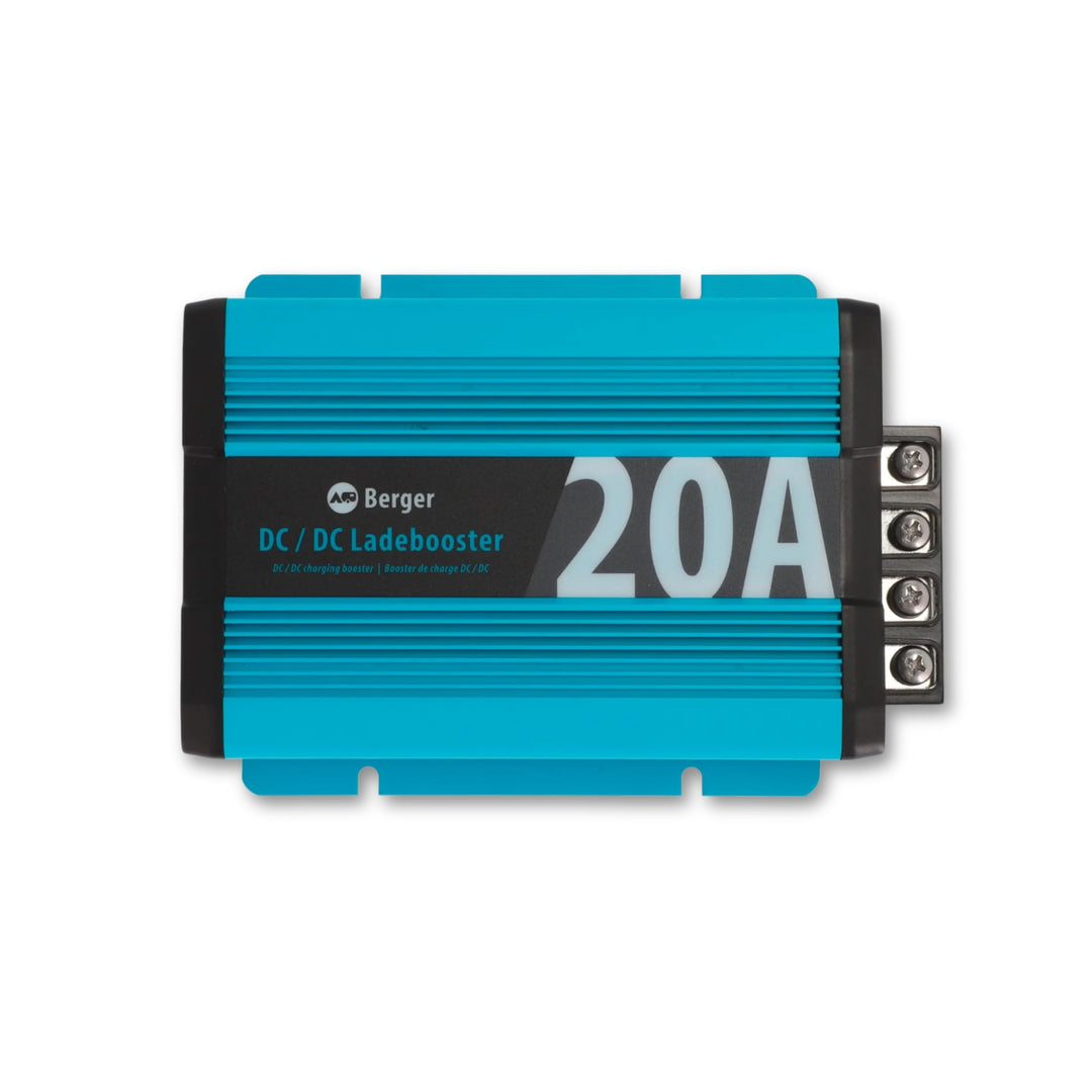 BERGER DC/DC Ladebooster BCD 20 | 12V Batterieladegerät mit MPPT | Geräuschlos & kompakt | Kompatibe