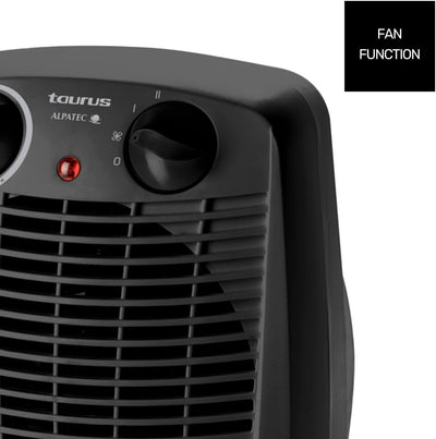 Taurus Alpatec Heizlüfter | New Gobi | 2000W | 2 Intensitäten | Regelbarer Thermostat | Sicherheits-