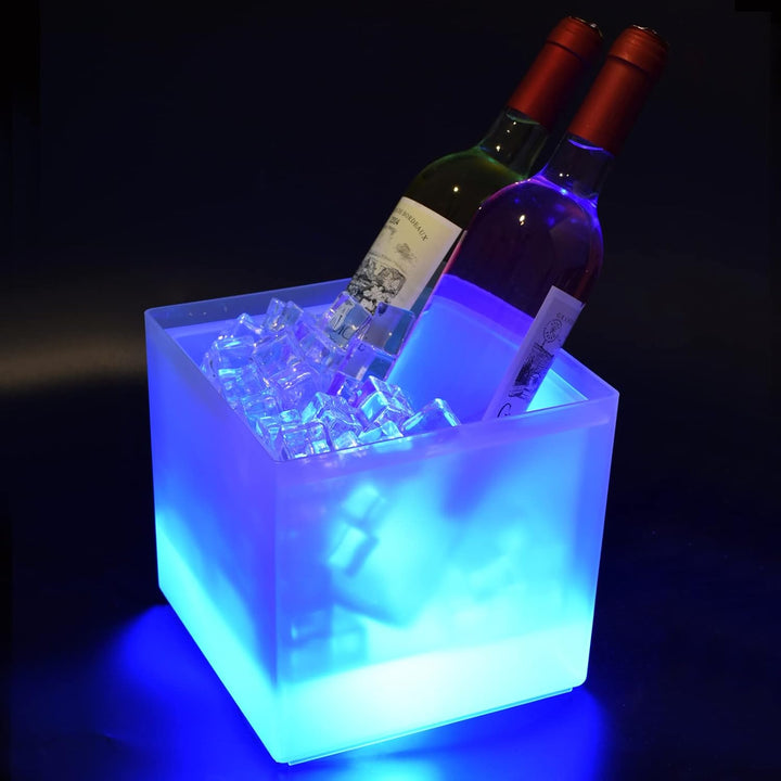 3.5L Eiskübel LED, Bunte Led Eiskübel für Flaschen, Eiskübel mit automatischem Farbwechsel, Für Part