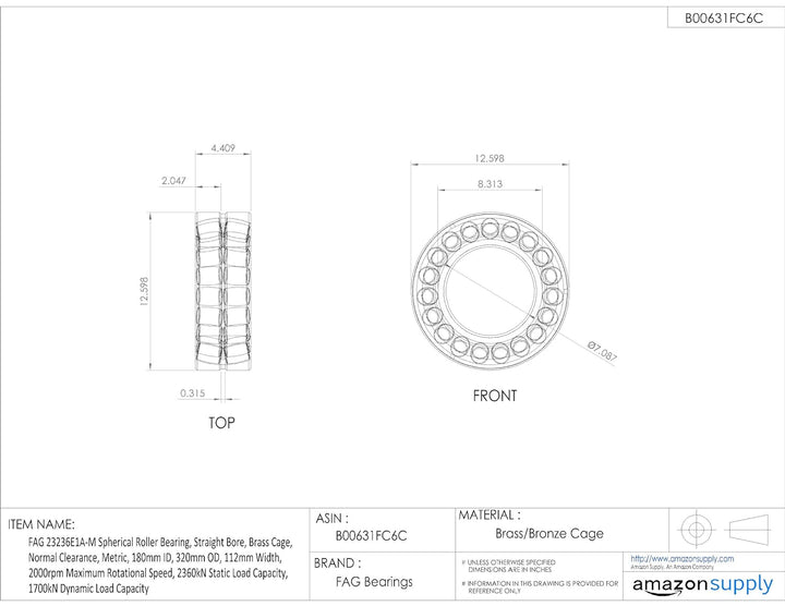 FAG Pendelrollenlager 23236-E1A-M