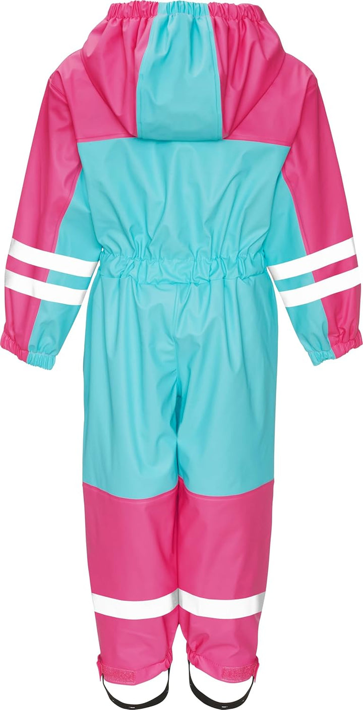 Playshoes Unisex Kinder Regen-Anzug mit Fleece-Futter Warmer Wasserdichter Matschanzug Regenbekleidu