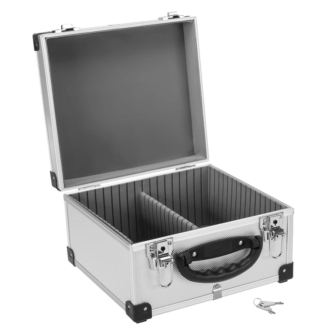 CD Koffer für 40 Standard CD Cases - 29,5 x 29 x 18,5 cm - Silber 40 CD's silber, 40 CD's silber