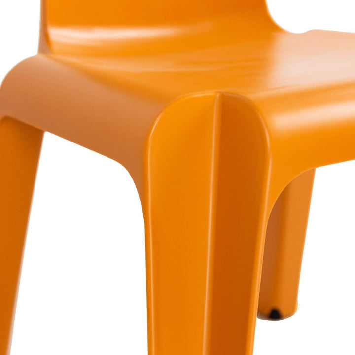 Metra Stapelstuhl, Kunststoff Stuhl Stapelbar Authentics Wait robust versch.Farben orange, Orange