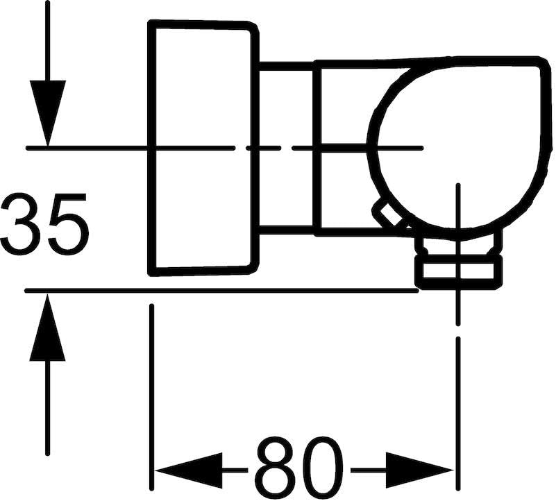 Hansa Hansatempra Brause-Thermostat-Batterie chrom, 58410101