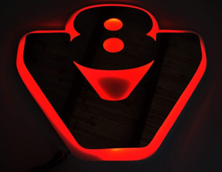 24 V RGB LED 3D Platte Silber matt grau neon 20 statische Farben Lichtzeichen V8 für Scania Trucks u