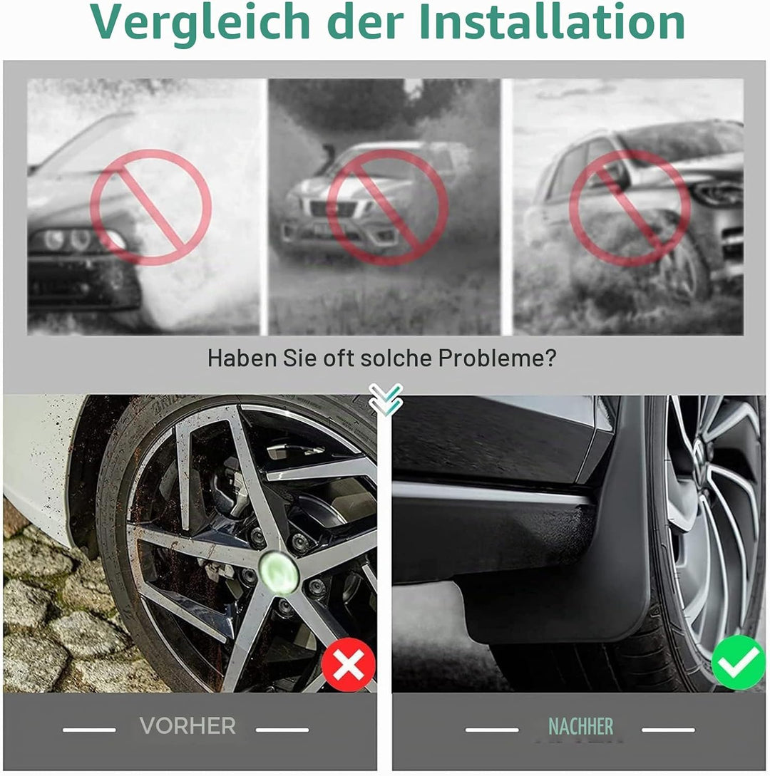 GAFAT V-W T-Cross Schmutzfänger, 2018-2022 2023 T-Cross Kotflügel Vorne und Hinten, Spritzschutz Aut