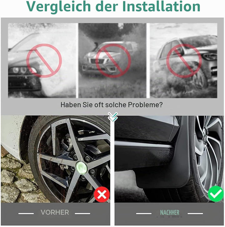 GAFAT V-W T-Cross Schmutzfänger, 2018-2022 2023 T-Cross Kotflügel Vorne und Hinten, Spritzschutz Aut