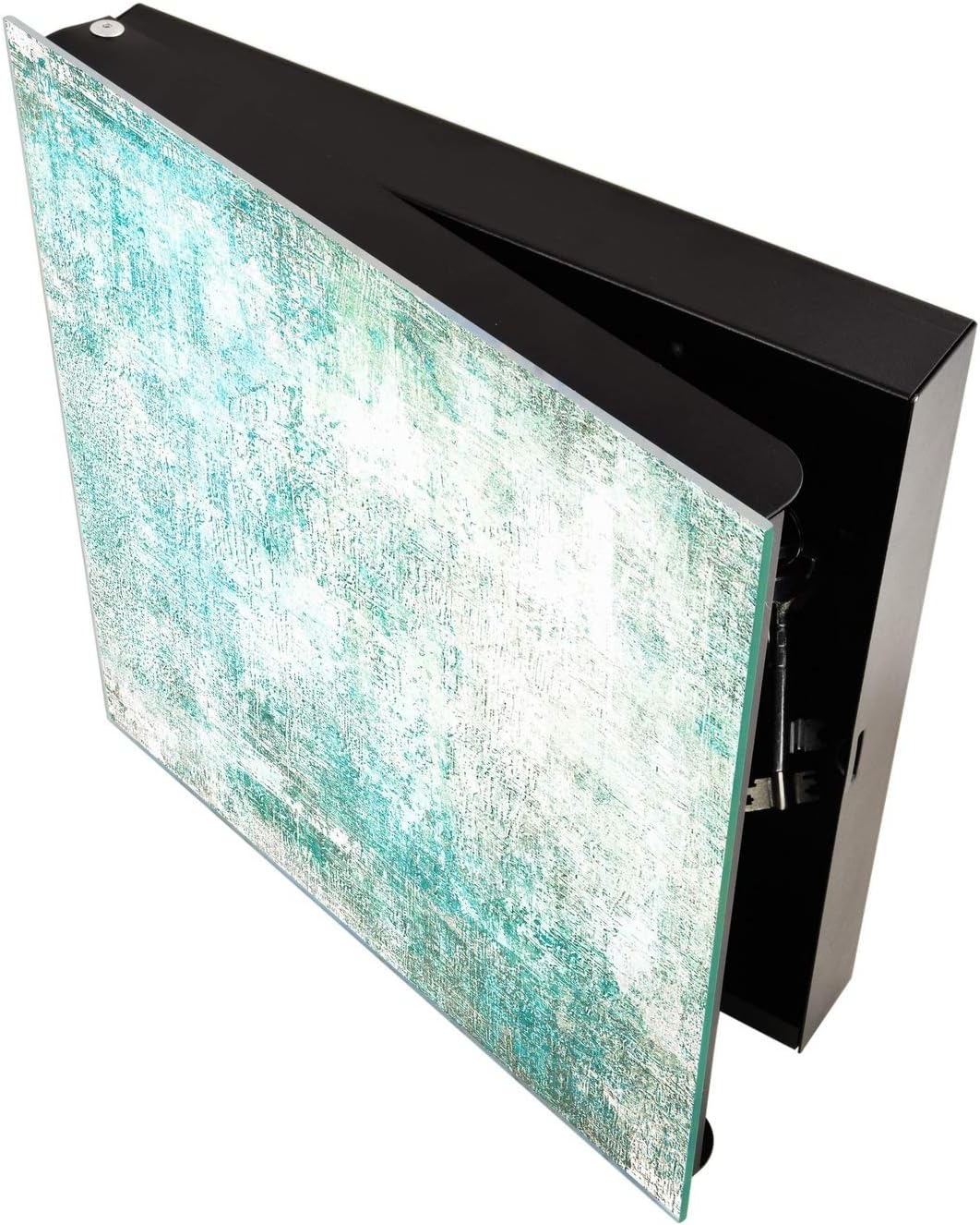 Schliessfach aus Stahl für die Schlüsselaufbewahrung und rahmenloses magnetisches Whiteboard K10 Abs