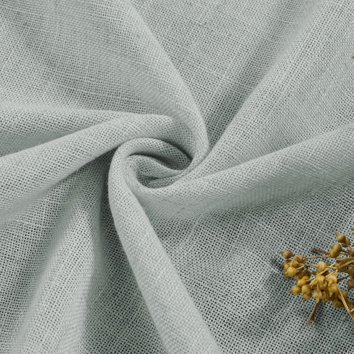 CUCRAF Leinen Gardinen mit Ösen Landhausstil Voile Vorhang Halbtransparent Gardinen für Schlafzimmer