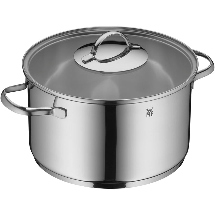 WMF Aparto Kochtopf gross 24cm, mit Glasdeckel, Fleischtopf, Induktionsgeeignet, 5,7l, Cromargan Ede