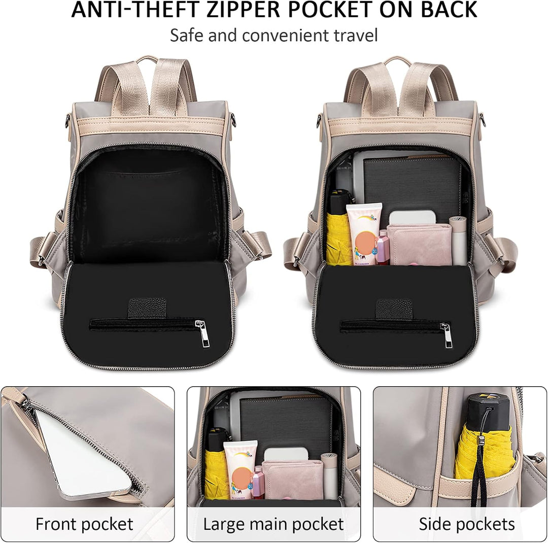 DORRISO Damen Rucksack Anti-Diebstahl Tagesrucksäcke Leicht Schulranzen Reise Rucksäcke Schulter Tas