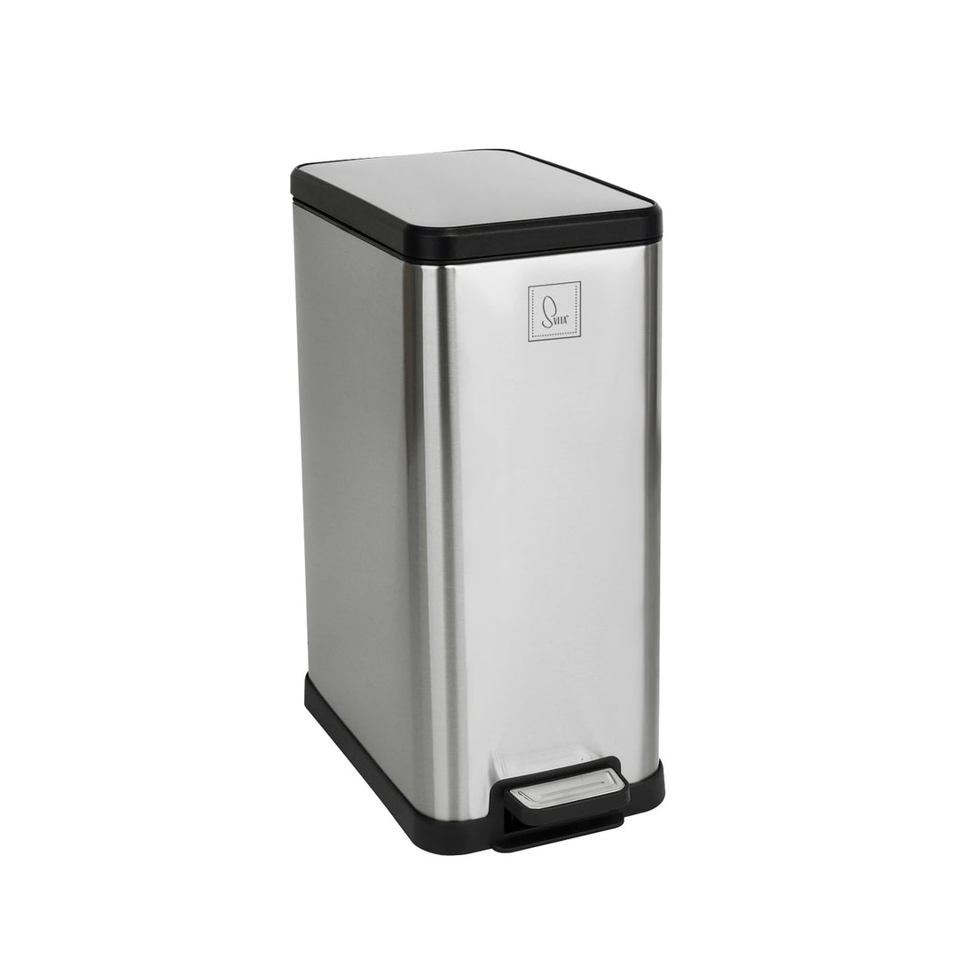 SVITA STM15 Mülleimer Treteimer Tretmülleimer Abfalleimer 15l inkl. Inneneimer Softclose-Deckel Fuss