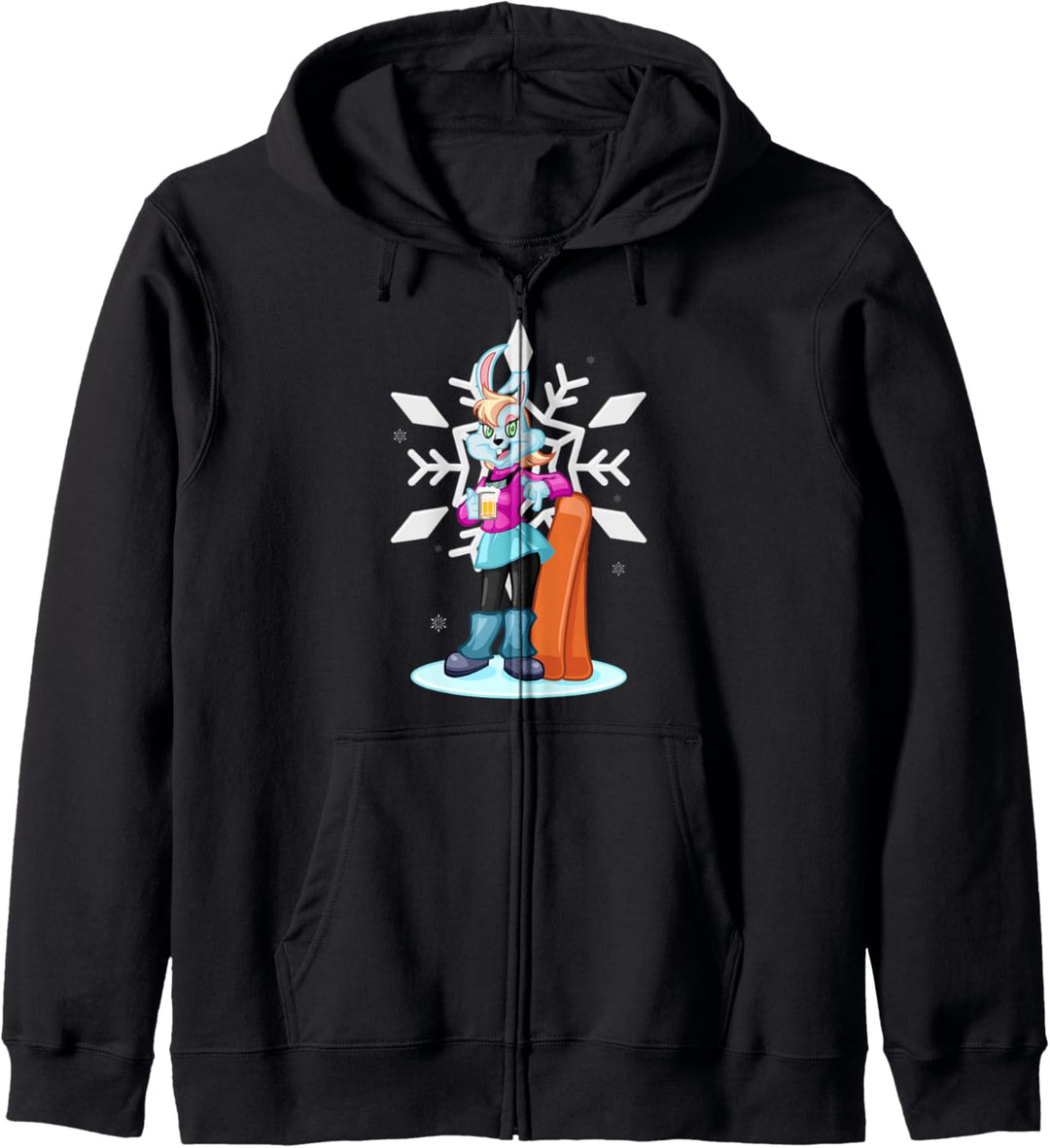 Apres Ski Haserl - Skihase mit Bier - Hüttengaudi Outfit Kapuzenjacke