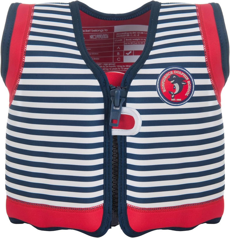 Die original Konfidence Unisex-Kinder Schwimmweste, Mehrfarbig (Hamptons Navy Stripe), 4-5 Jahre 4 -