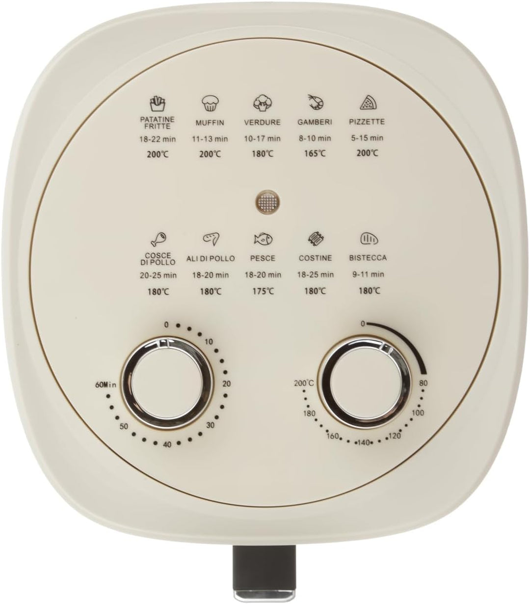 Luftfritteuse 4 l 1500 W creme, Beige