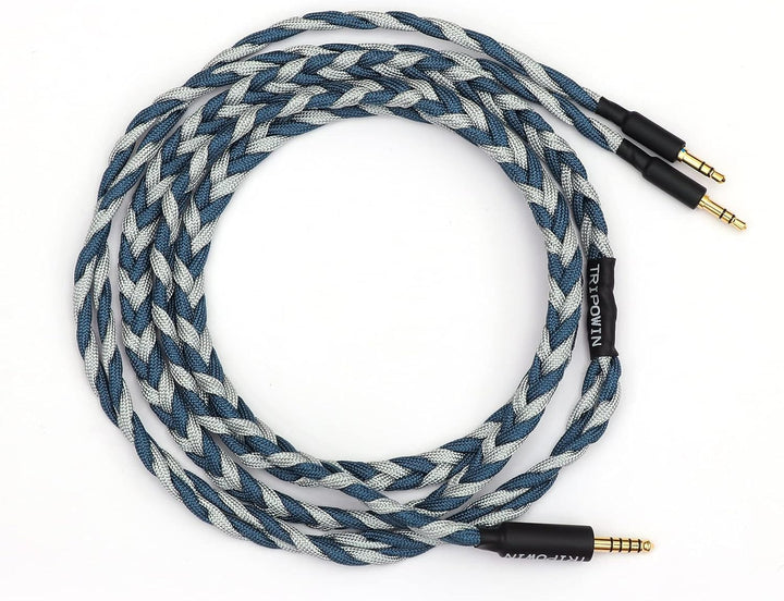 LINSOUL Tripowin GranVia Upgraded OFC hohe Reinheit Kopfhörer Audio Ersatzkabel, Dual 3.5mm Stecker