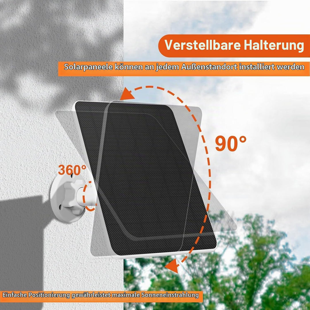 6W Solarpanel für Ring Kamera, für Ring Solarmodule, für Ring Kamera Solarpanel kompatibel für Ring