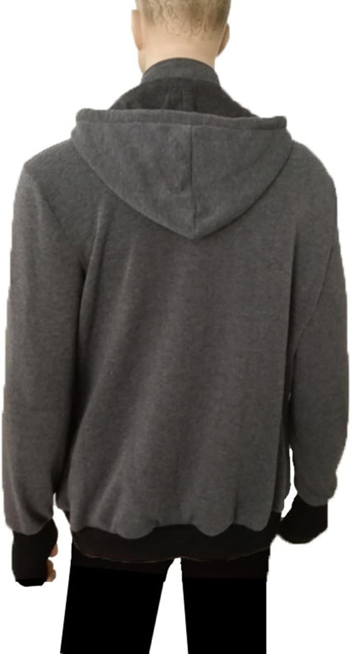 Känguru Hoodie Babytrage Männer Pullover Winter Warme Babytrage Mantel L Grau, L Grau