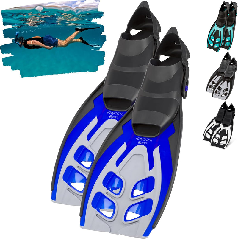 Khroom Flossen Erwachsene Gr. 36-47 - Hochwertig, Made in Italy, Schwimmflossen zum Schnorcheln & Ta