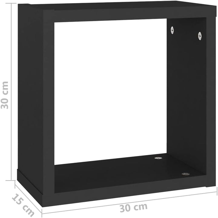 vidaXL 4X Würfelregal Wandregal Hängeregal Cube Lounge CD Regal Dekoregal Bücherregal Schweberegal W