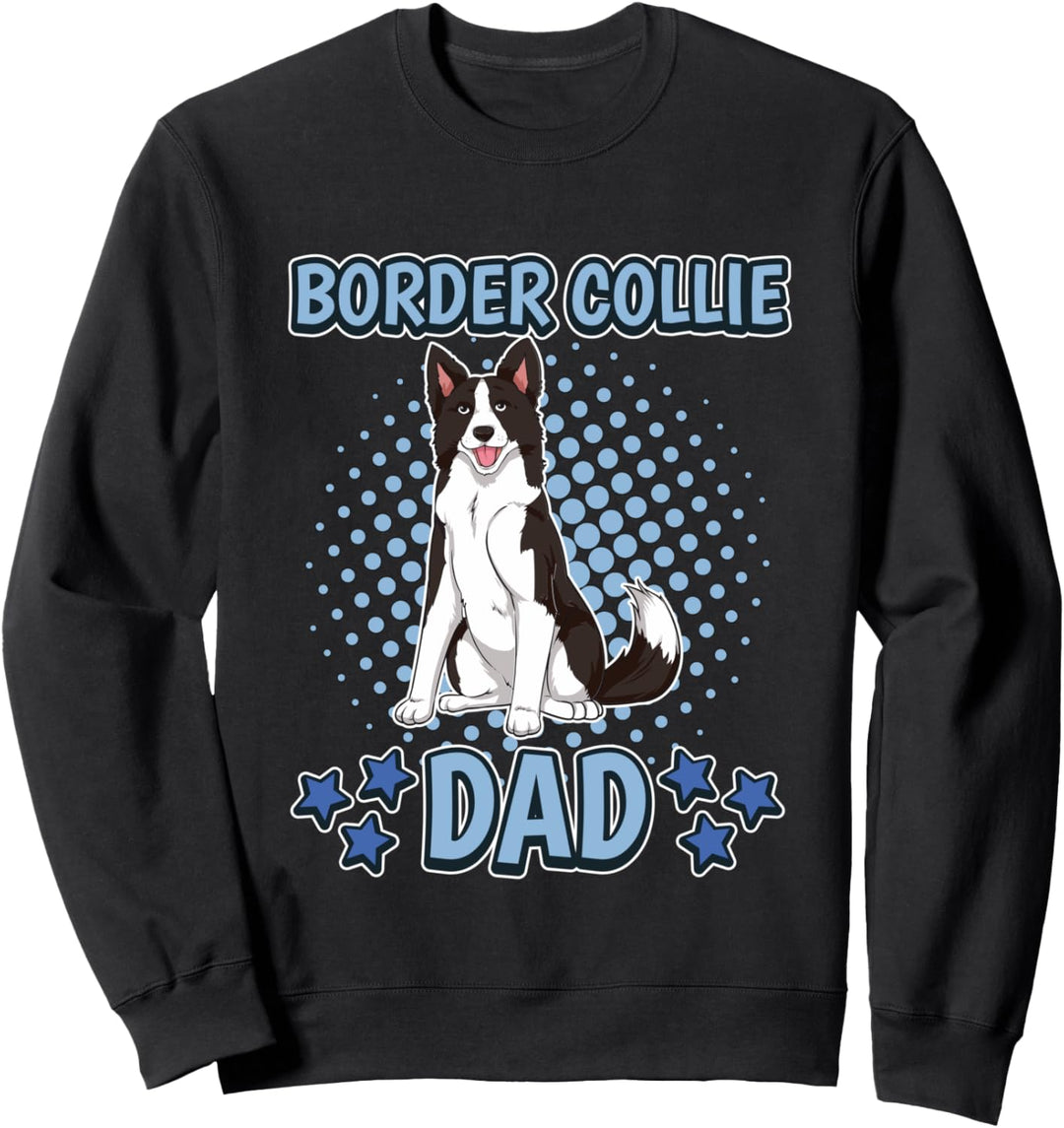 Herren Border Collie Dad Papa Vatertag Border Collie Sweatshirt
