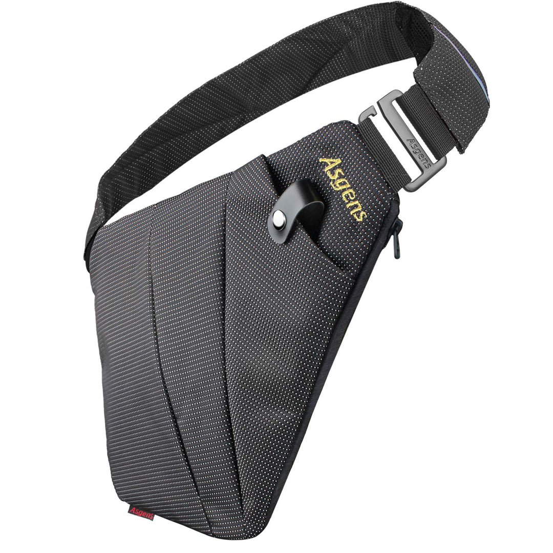 Asgens Crossbody Sport-Brusttasche Praktische Mehrzweck-Sicherheits-Umhängetasche Wasserdichte Umhän