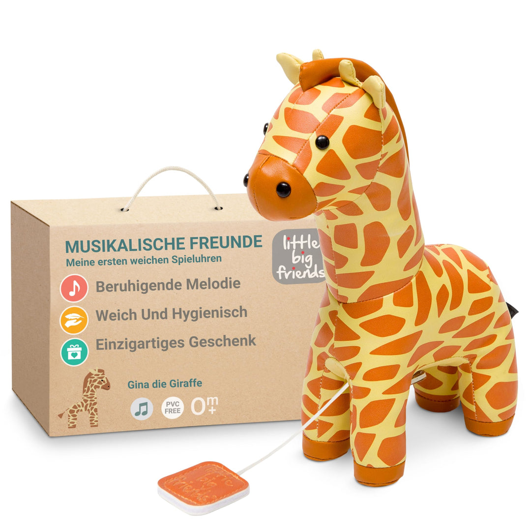 Little Big Friends Musical Friends | Musikalisches Schnurzug-Spielzeug für Babys | Besonderes Stofft