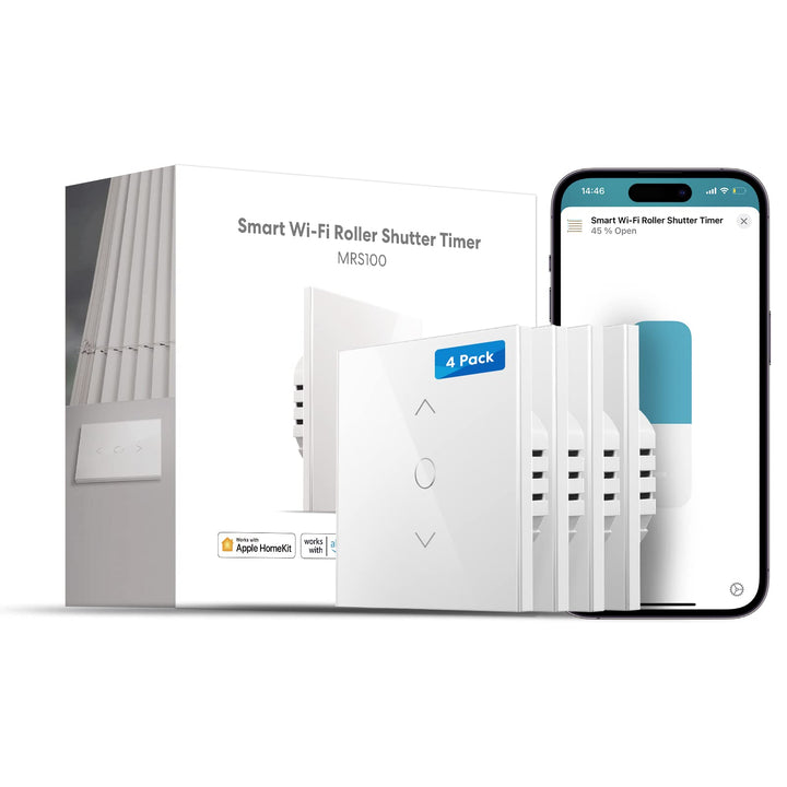 meross WLAN Rolladenschalter funktioniert mit Homekit, Alexa Rollladen, Smart Jalousien Schalter ben
