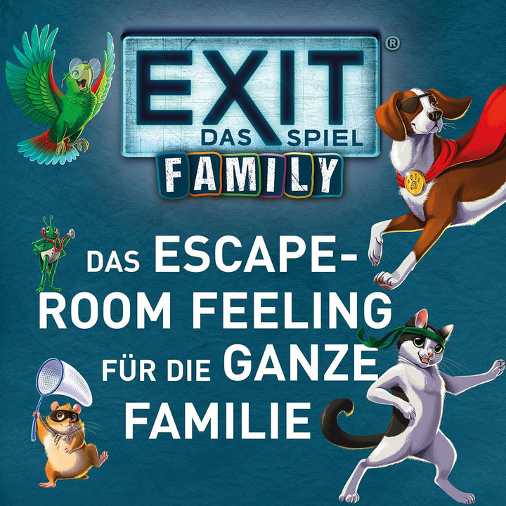 Kosmos 685379 EXIT® - Das Spiel Family, Zwei Rätselabenteuer Backstage Boys + Jahrmarkt im Dunkeln,
