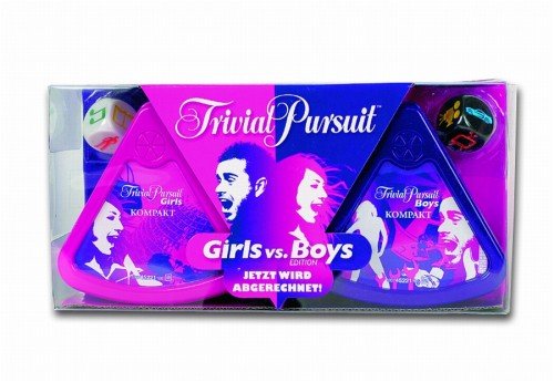 Hasbro - Parker 45221100 - Trivial Pursuit Kompakt Girls vs Boys