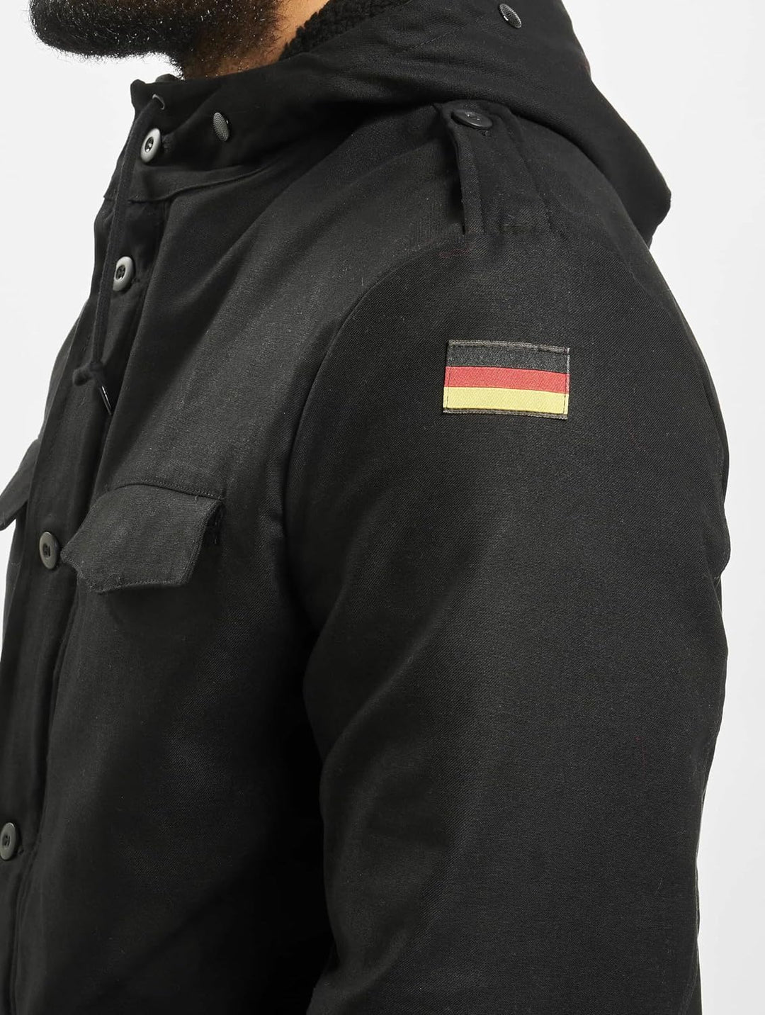Brandit BUNDESWEHR PARKA MIT FUTTER &amp; FLAGGEN BW FELDPARKA BORDPARKA JACKE WINTERJACKE, 50 / L Schwa