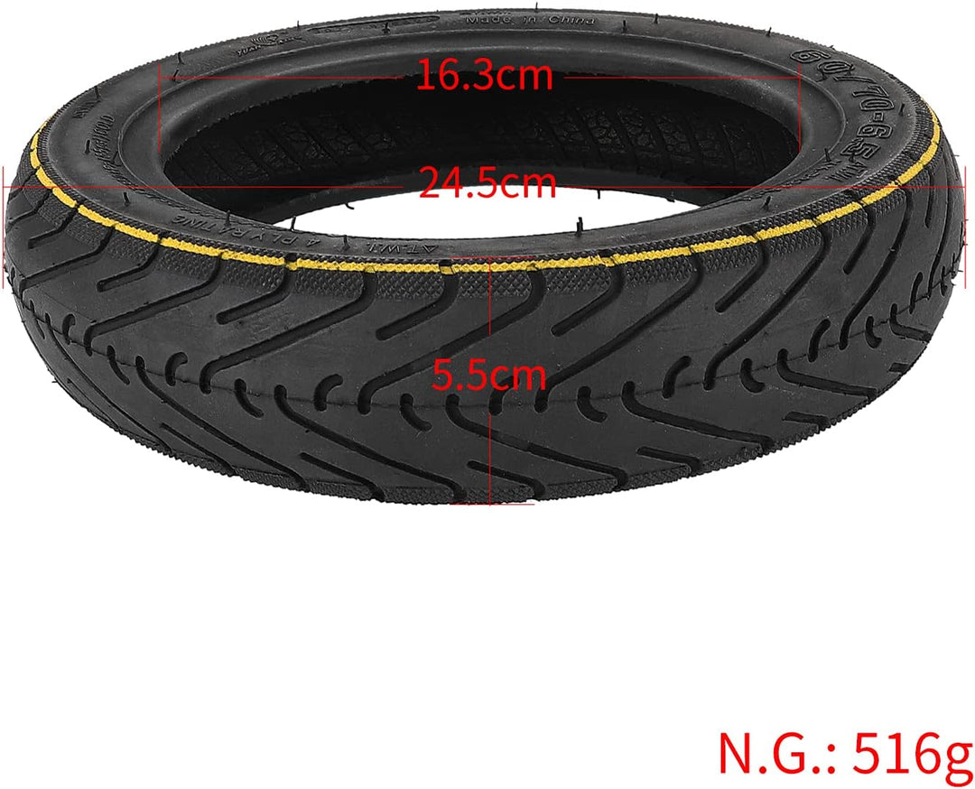 60/70-6,5 Tubeless Reifen mit Ventil für Segway Ninebot Max G30 / G30E / G30LP, für Xiaomi 5/5 Pro/5