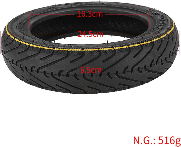 60/70-6,5 Tubeless Reifen mit Ventil für Segway Ninebot Max G30 / G30E / G30LP, für Xiaomi 5/5 Pro/5