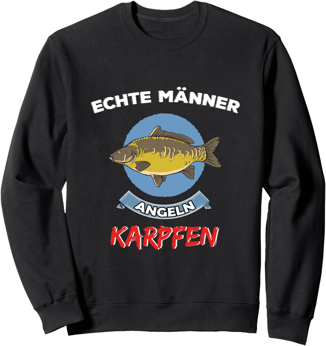Karpfen Angeln Spruch Lustig Fisch Angelrute See Köder Fun Sweatshirt