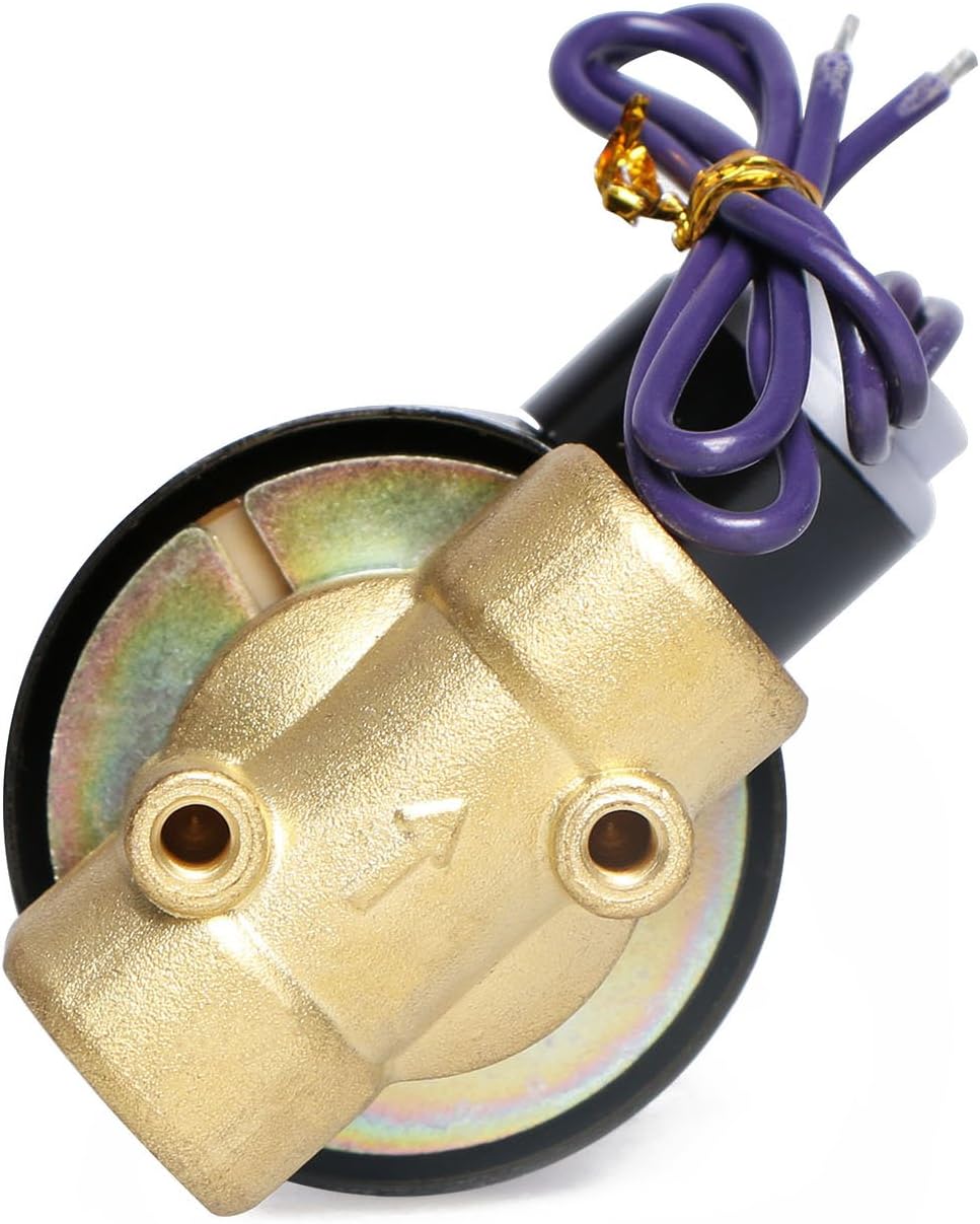 U.S. Solid 3/8" G 12 V DC Messing Magnetventil Direktgesteuert für Wasser Luft Gas Öl NC Brass Solen