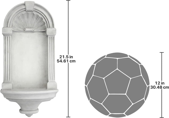 Design Toscano Klassische Wandnische im europäischen Stil - Mittel Medium Einzelbett, Medium Einzelb